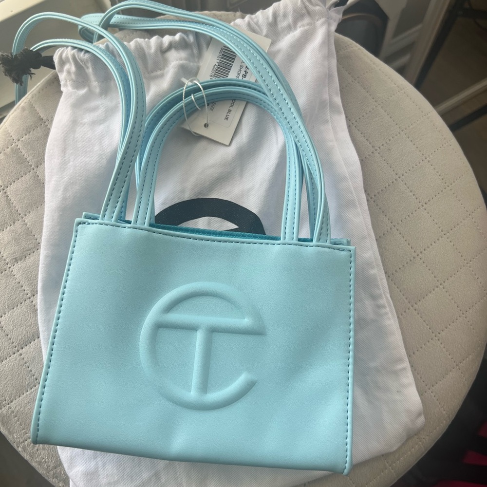 TELFAR BAG POOL BLUE SMALL